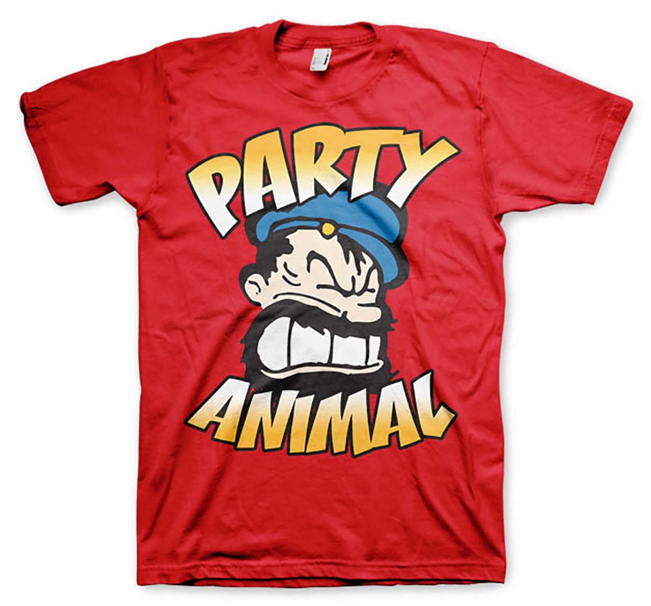 Rød Skipper Skræk Brutus Party Animal T-shirt