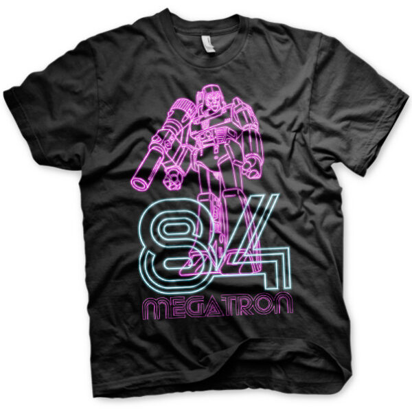 Sort Transformers Megatron Neon 84 T-shirt