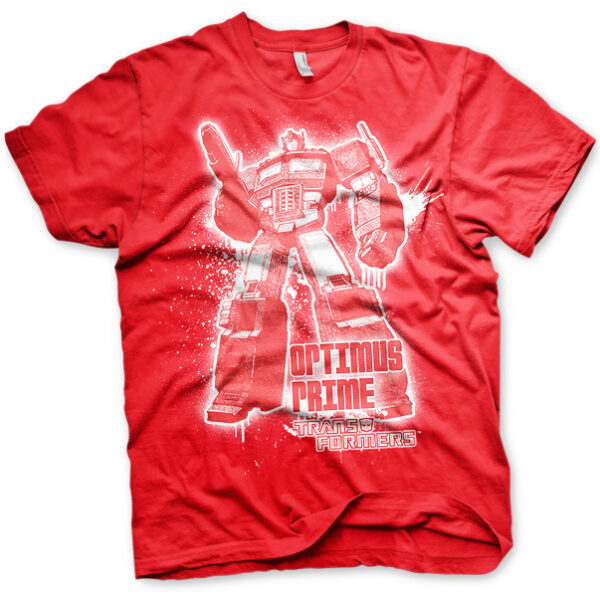 Rød Transformers Optimus Prime Splatter T-shirt