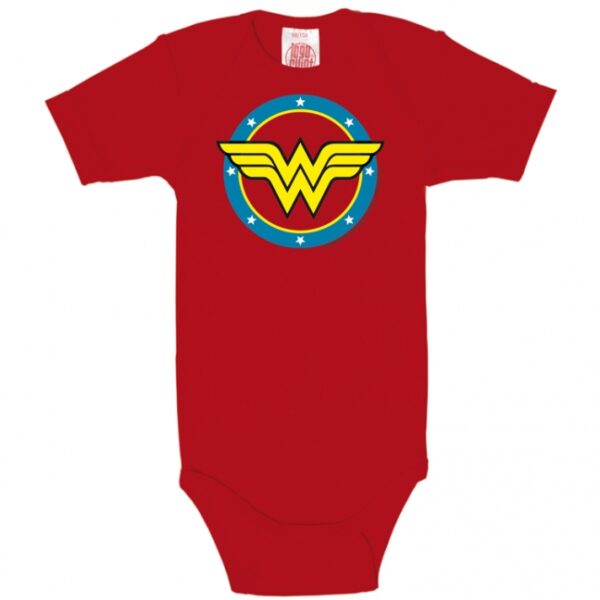 Rød Wonder Woman Logo Baby Body