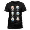 Sort The Dark Knight Joker Masks T-shirt