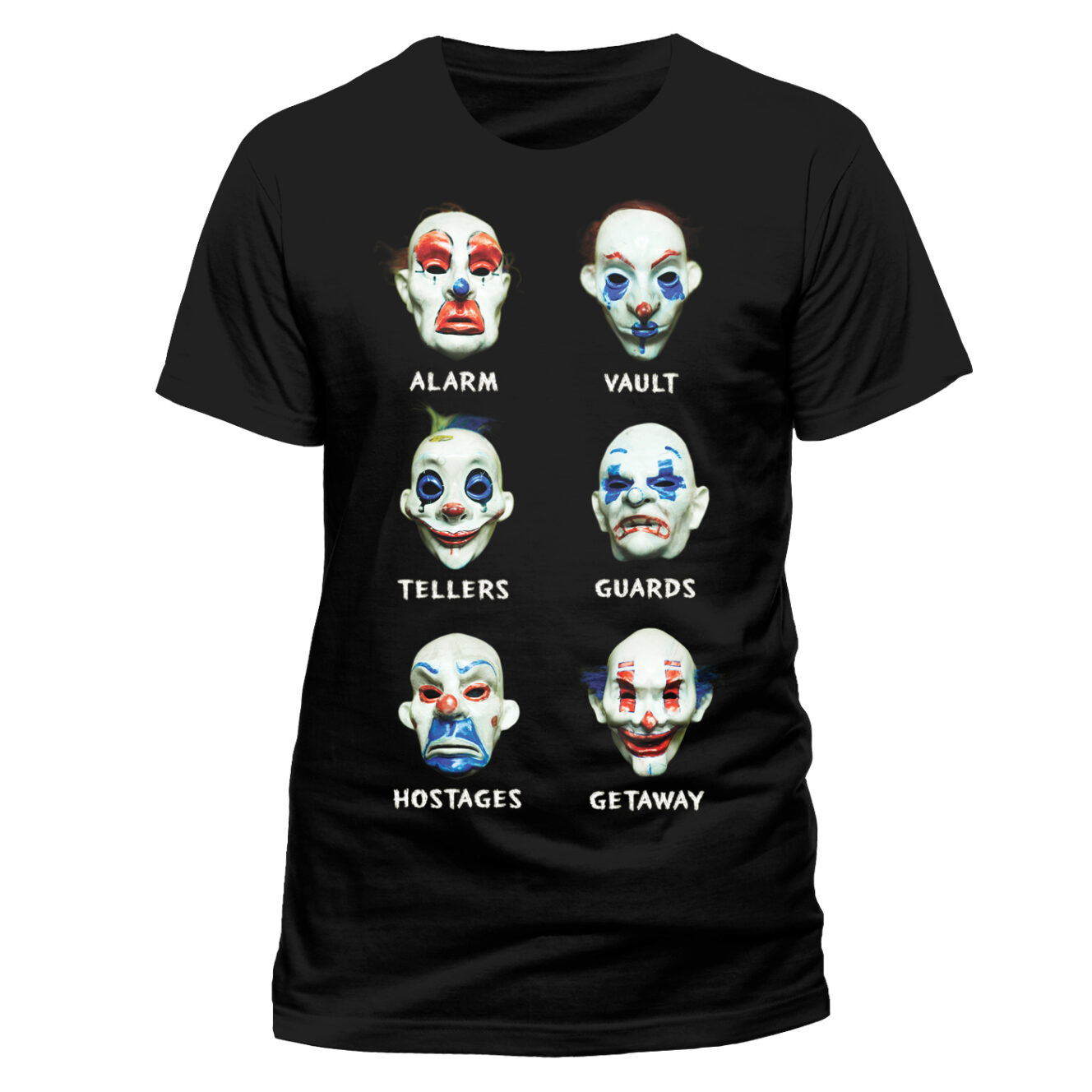 Sort The Dark Knight Joker Masks T-shirt