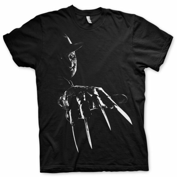 Sort Nightmare On Elm Street Freddy Krueger T-shirt