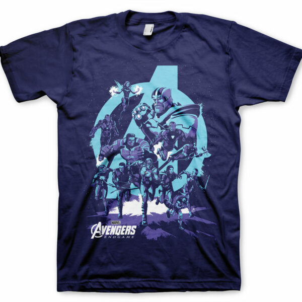 Navy Blue Avengers: Endgame Thanos Grip T-shirt