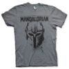 Mørk heather Star Wars The Mandalorian Helmet T-shirt