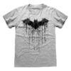 Grå Batman Dripping Logo T-shirt