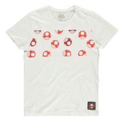 Hvid Super Mario Toad T-shirt