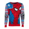 Rød Spider-Man Strikket Julesweater