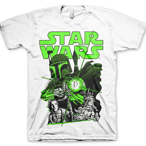 Boba Fett Hvid T-shirt