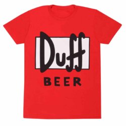 Rød The Simpsons Duff Beer T-shirt