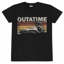 Sort Tilbage Til Fremtiden OutaTime T-shirt